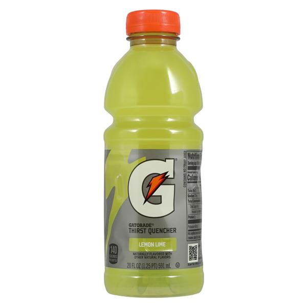 Gatorade Sports Beverage Lemon Lime 20oz Wide Mouth Bottle 24/Ca