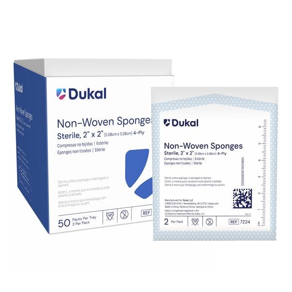 Clinisorb Rayon/Polyester Blend Gauze Sponge 2x2" 4 Ply Sterile Non-Woven LF