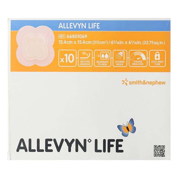 Allevyn Life Slcn Fm Multi-Purpose Dressing 6-1/16x6-1/16 Strl Adh Adhs Abs