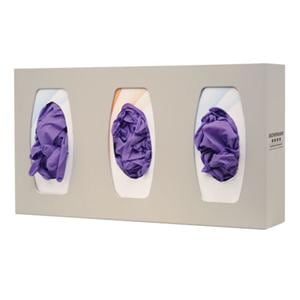 Quartz ABS Plastic Glove Box Holder Triple Ea