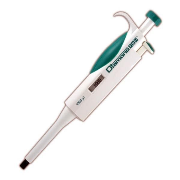 Diamond PRO Fixed Volume Pipette 1000uL Non-Graduated Light Green Ea