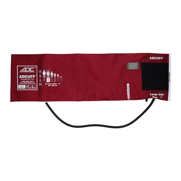 Adcuff Blood Pressure Cuff & Bladder Size 12 Burg LF For Plm Styl Instrmnt Ea