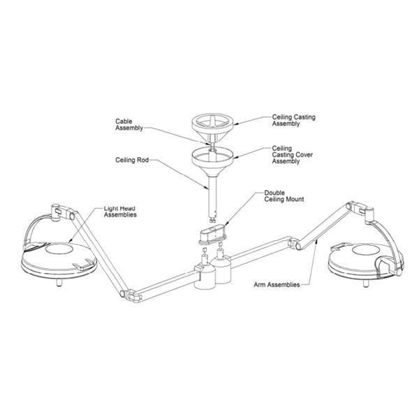 Casting Cover Kit For Ceiling Light Ea