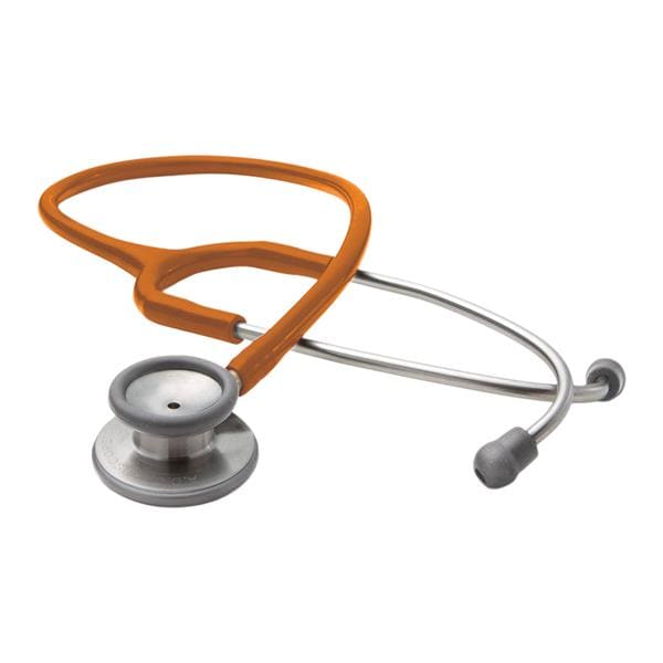 Adscope 603 Clinician Stethoscope Adult Orange Single Lumen Tubing Ea