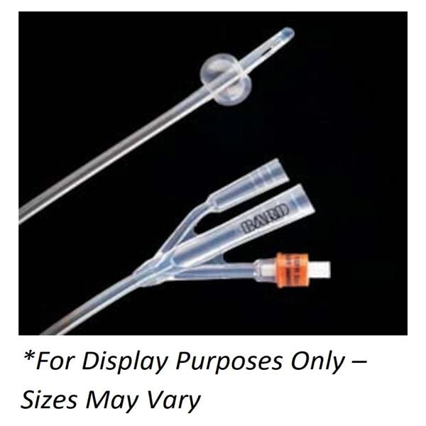Lubri-Sil I.C. 2-Way Foley Catheter Round Tip Slcn100%/Hydrgl Coat 12Fr