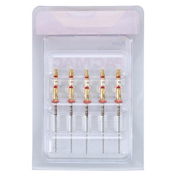 Pacmac Condenser 25 mm Size 55 Nickel Titanium Red 5/Pk