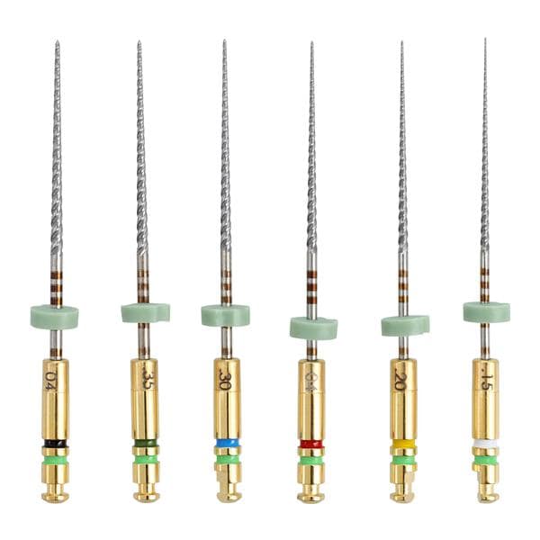 K3 Rotary File 25 mm Size 15-40 Nickel Titanium Assorted 0.04 6/Pk