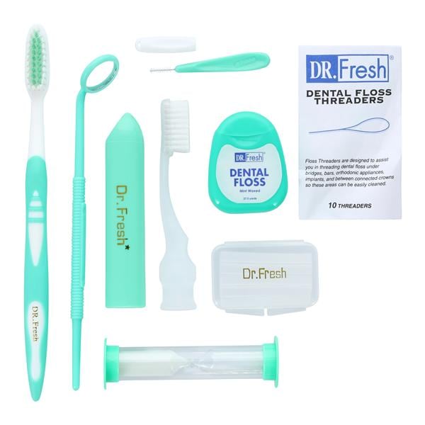 Dr Fresh Orthodontic Toothbrush Patient Kit Full Head Ea, 72 EA/CA