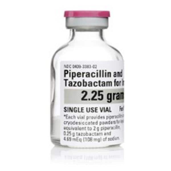 Piperacillin/Tazobactam Injection 2.25gm/vl Powder SDV 10/Package