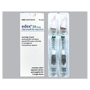 Edex Injection 20mcg Powder Cartridge 2/Package