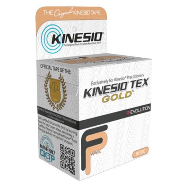 Kinesio Tex Gold FP Kinesiology Tape Cotton 2"x5.5yd Beige 6/Rl