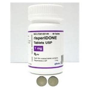 Risperidone Tablets 1mg Bottle 60/Bottle Each