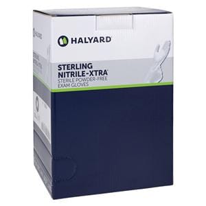 Sterling Nitrile-Xtra Nitrile Exam Gloves Medium Sterling Silver Strl 200Pr/Ca