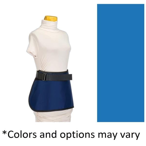 X-Ray Apronette Medium Blue Adult Female 12x12" Lead/.5mm Equivalence w/ Belt Ea