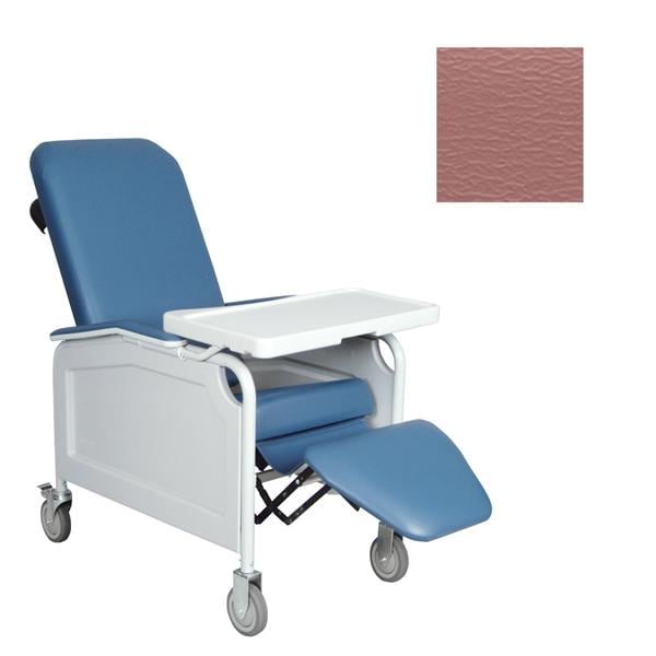 Lifecare Clinical Recliner Steel 275lb Capacity Mauve Ea