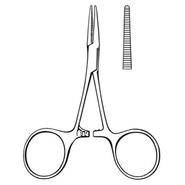 Merit Hartmann Mosquito Hemostatic Forcep Straight 3-1/2" Stainless Steel Ea