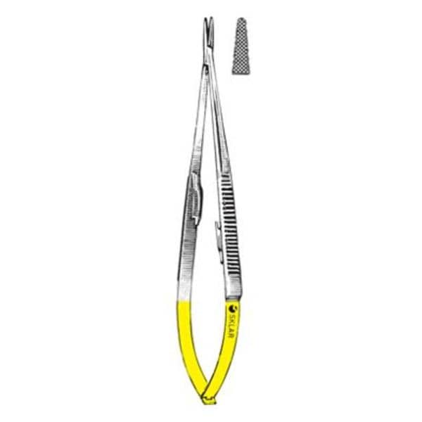 Jacobson Needle Holder Cross Serrated 9" Stainless Steel/Tungsten Carbide Ea