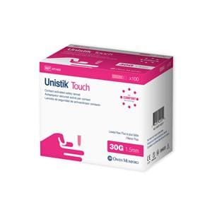 Unistik Touch Incision Device Lancet 30gx1.5mm Safety 100/Bx