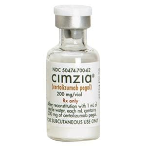 Cimzia Injection 200mg SDV 1mL 2/Package