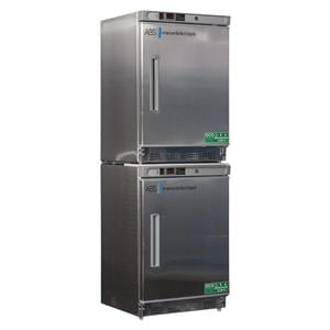 Premier Laboratory Refrigerator/Freezer 4.5 Cu Ft/4.2 Cu Ft 2 Solid Doors Ea