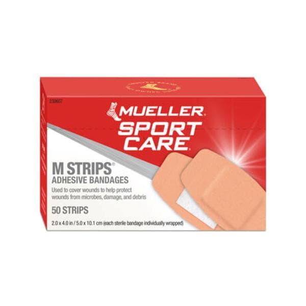 MStrips Adhesive Bandage Fabric 2x4" Beige Sterile 50/Bx