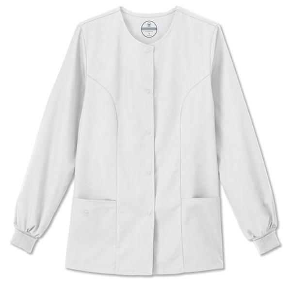 Fundamentals Warm-Up Jacket 2 Pkts StIn Lng Slv 28 in X-Small Wt Womens Ea