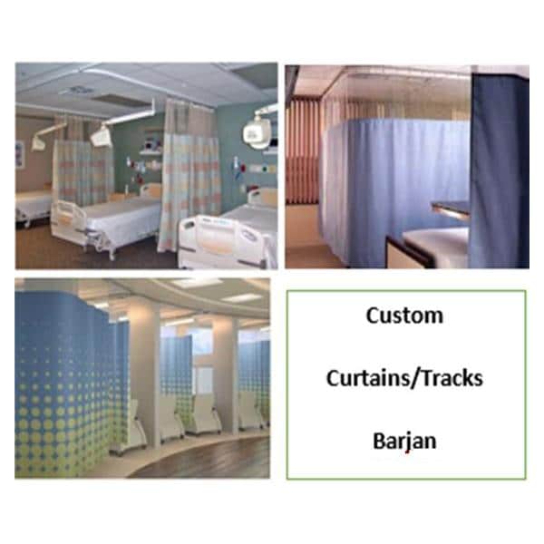 La Grange Cubicle Curtain Sea Mist Ea