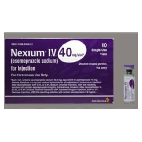 Nexium Injection 40mg/Vl SDV 5mL 10/Package