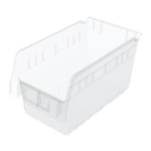 ShelfMax Storage Bin Clear Plastic 11-5/8x6-5/8x6" 10/Ct