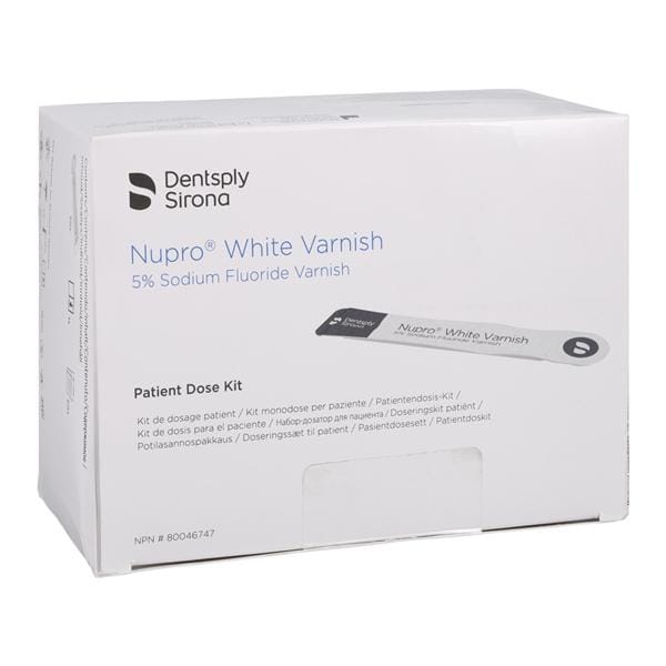 NUPRO Fluoride Varnish 5% NaF 0.4 mL Bubblegum White 50/Bx