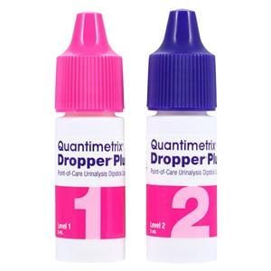 Dropper Plus POC Urinalysis Dipstick Level 1/2 Control 1 Set, 1 EA/BX