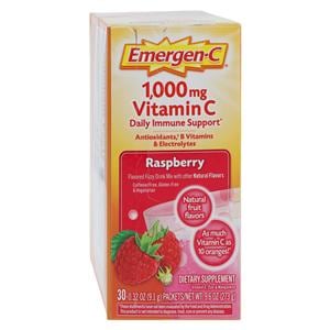Emergen-C Powder Mix Raspberry Packet 30/Bx