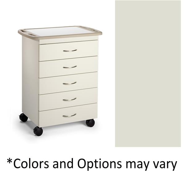 Treatment Cabinet 18" Mobile/4" Lock Caster (5) 4" Drawer