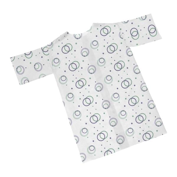 Patient Gown _ Purple / Green Non-Sized Polyester Disposable 50/Ca
