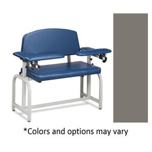 Lab X Series Blood Draw Chair Warm Gray Steel 400lb Capacity Ea