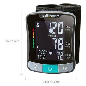 Mabis Premium Series Blood Pressure Monitor Universal Blk Wrst Dgtl LCD Dsply Ea
