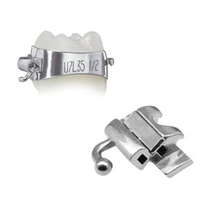 Elite Molar Band Pre-Welded Assembly LL6 -25 T/0A/+4Off Size 38 Double 1/Pk