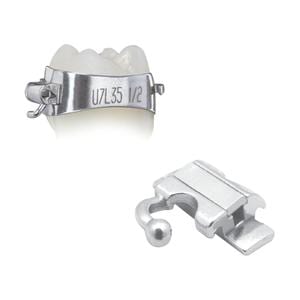 Elite Molar Band Pre-Welded Assembly LL6 -25 T/0A/+4Off Size 38.5 Single 1/Pk