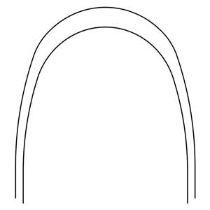 Archwire Nitanium Lower Pro Form Arch 0.017 in x 0.025 in 100/Pk