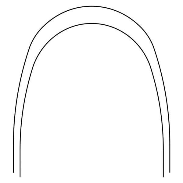 Archwire Nitanium Lower Pro Form Arch 0.017 in x 0.025 in 100/Pk