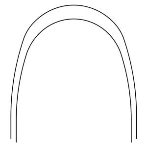 Archwire Nitanium Lower Pro Form Arch 0.018 in Ea
