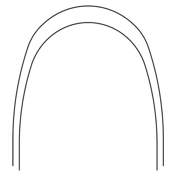 Archwire Nitanium Lower Pro Form Arch 0.018 in Ea