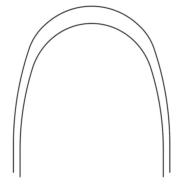 Archwire Nitanium Upper Pro Form Arch 0.017 in x 0.025 in Ea