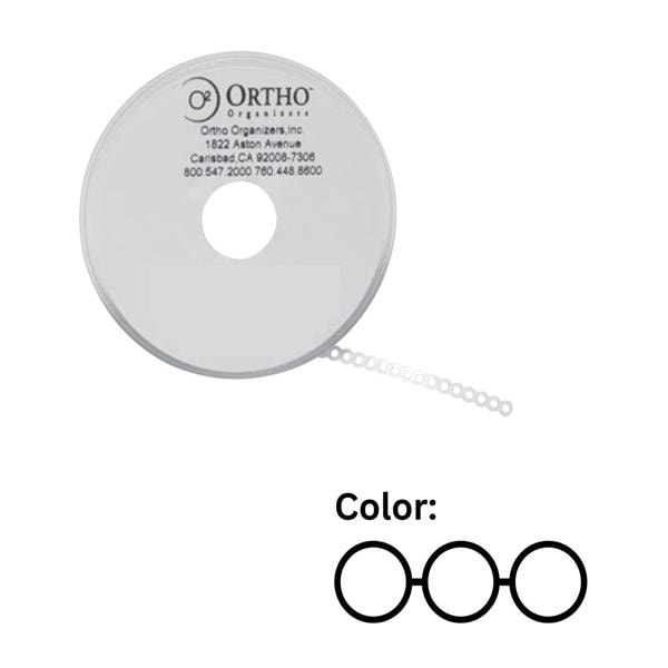 Ortho Organizers Chain Elastic Long 15 Feet Latex-Free Black Ea