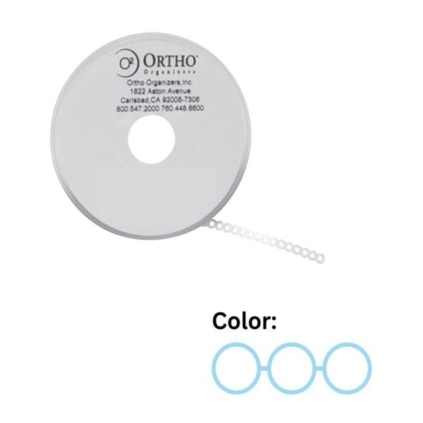 Ortho Organizers Chain Elastic Continuous 15 Feet LF Blue Ea