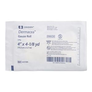 Dermacea Gauze Bandage Cotton Fluff 4"x4.1yd 3 Ply Sterile Ea