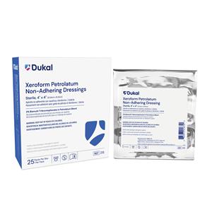 Gauze Xeroform Dressing 4x4" Sterile Bismuth Tribromophenate LF