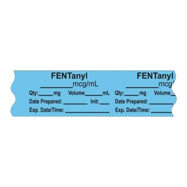 Anesthesia Tape DTI Fentanyl mcg/mL Blue Single Use 3/4x500&quot; 3&quot; Core 500/Rl