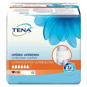 Tena Incontinence Brief Unisex 25-35" Heavy White 64/Ca