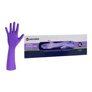 Purple MAX Nitrile Exam Gloves X-Large Purple Non-Sterile 50/Bx